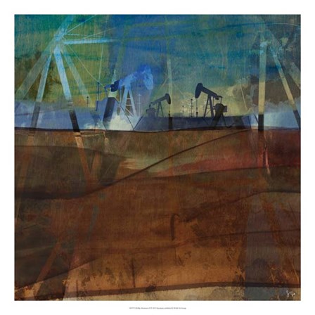 Oil Rig Abstraction II by Sisa Jasper art print