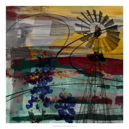 Windmill Abstract by Sisa Jasper art print