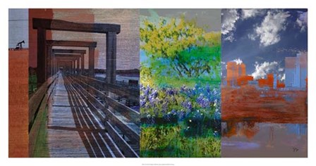 Fort Worth Collage I by Sisa Jasper art print