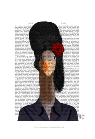 Amy Winehouse Goose I by Fab Funky art print