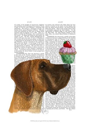 Great Dane and Cupcake by Fab Funky art print