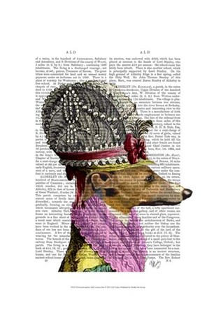 Greyhound in 16th Century Hat by Fab Funky art print