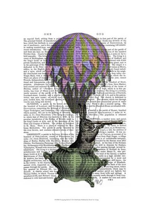 Navigating Rabbit by Fab Funky art print