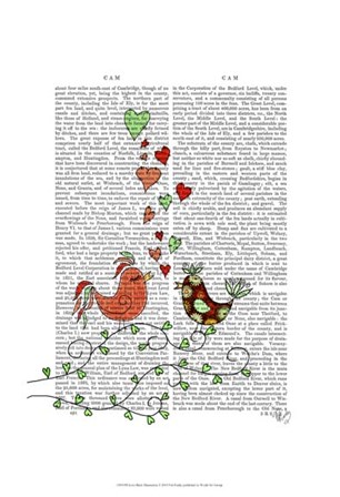 Love Birds Illustration by Fab Funky art print