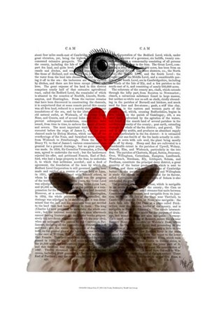I Heart Ewe by Fab Funky art print