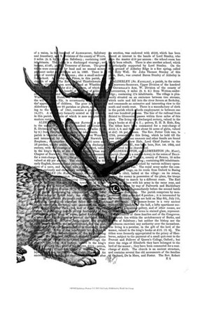 Jackalope Portrait 2 by Fab Funky art print