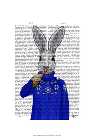 Rabbit In Sweater by Fab Funky art print