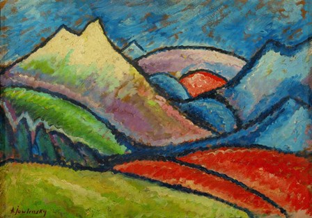 Landscape Oberstdorf (Bavaria), 1912 by Alexei Von Jawlensky art print