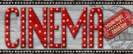 Movie Marquee Panel I (Cinema) by Jen Killeen art print