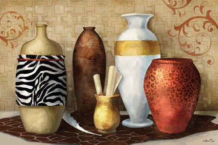 Safari Vase by Vittorio Milan art print