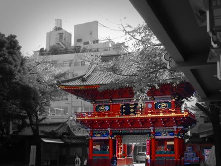 Temple In Tokyo by Naxart art print