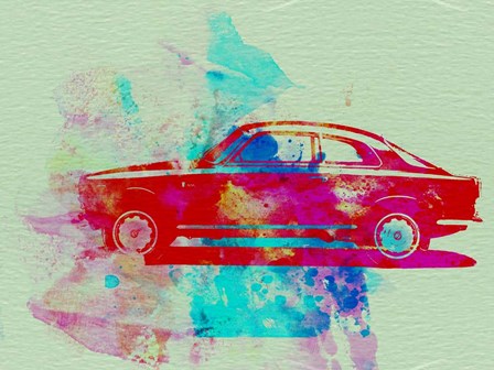 Alfa Romeo  Watercolor 2 by Naxart art print