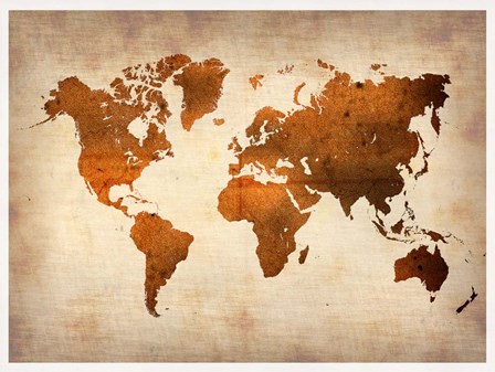 World  Map 7 by Naxart art print