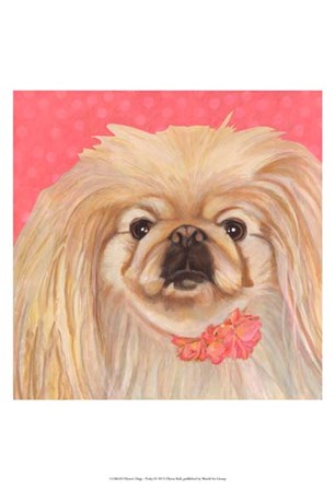 Dlynn&#39;s Dogs - Pinky by Dlynn Roll art print