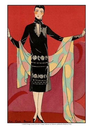 Vintage Couture IX art print