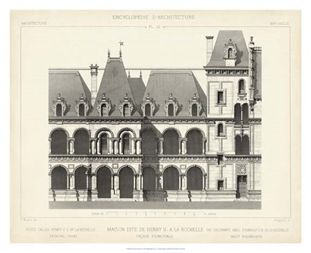 French Facade I by Vision Studio art print