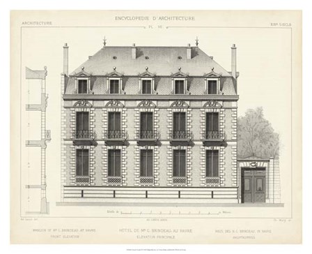 French Facade II by Vision Studio art print