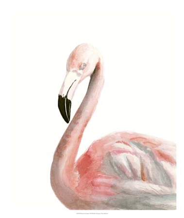 Watercolor Flamingo by Naomi McCavitt art print