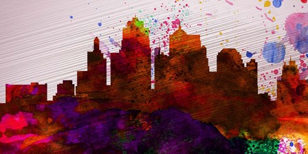 Kansas City Skyline by Naxart art print