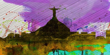 Rio City Skyline by Naxart art print