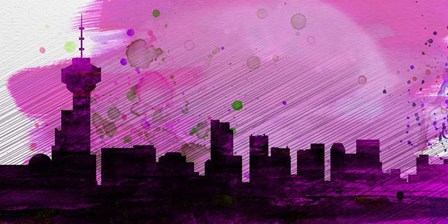 Vancouver City Skyline by Naxart art print