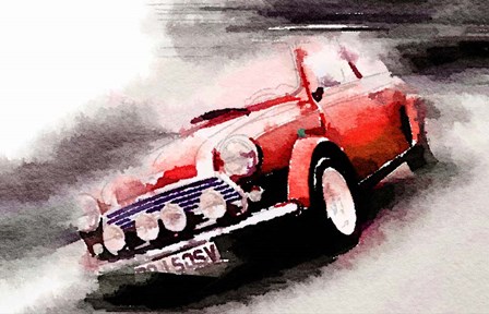 1963 Austin Mini Cooper by Naxart art print