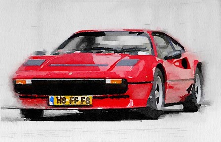 Ferrari 208 GTB Turbo by Naxart art print