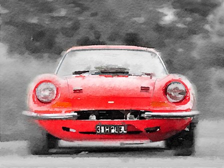 Ferrari Dino 246 GT Front by Naxart art print