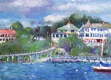 Peaks by Richard Wallich art print