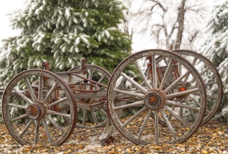 Wagon in Winter by Amanda Lee Smith art print