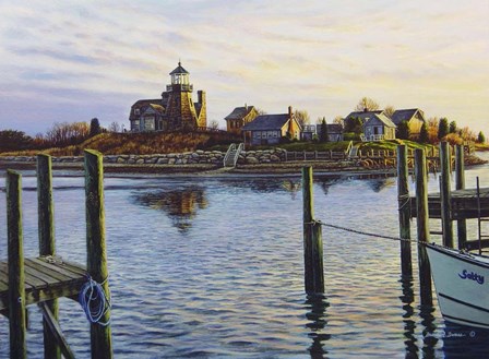 Snug Harbor Light by Bruce Dumas art print