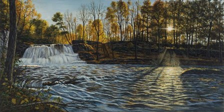 Sunset At Wadsworth Falls by Bruce Dumas art print