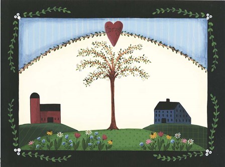Spring Tree by Debbie McMaster art print