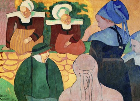 Women in Brittany by Emile Bernard art print