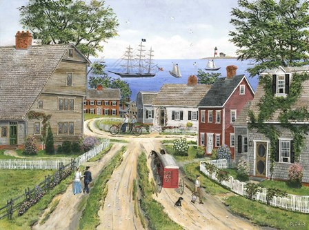 A Captian's Walk to Sea by Bob Fair art print