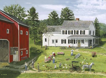 Blueberries in Season by Bob Fair art print