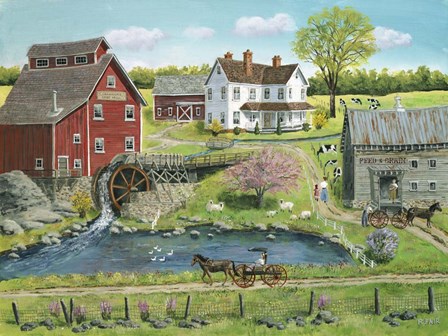 Granger's Mill by Bob Fair art print