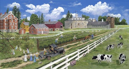 Handcock Shaker Village by Bob Fair art print
