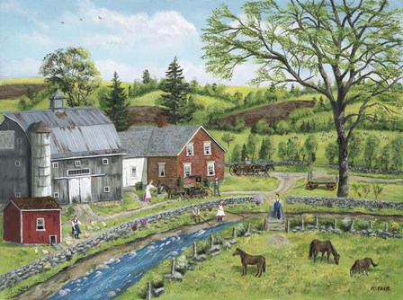 Stoney Brook Farm by Bob Fair art print