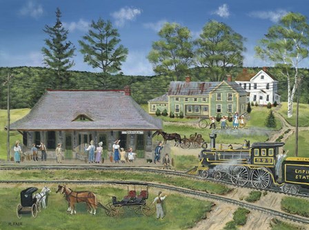 The Canaan Station by Bob Fair art print