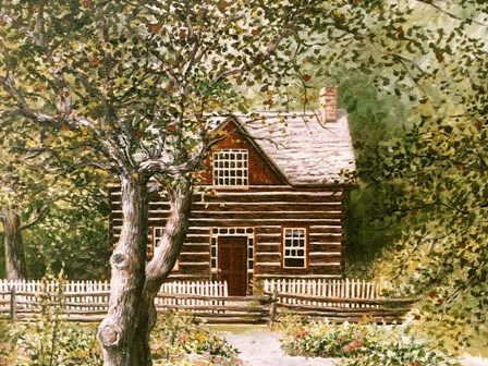 Log House Upper Canada Village by Kevin Dodds art print