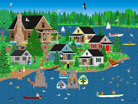 Lake Point Resort by Mark Frost art print
