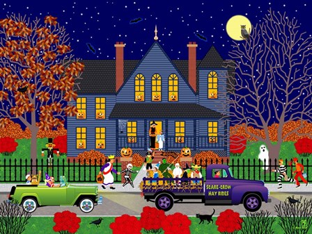 Jack O' Lantern House by Mark Frost art print