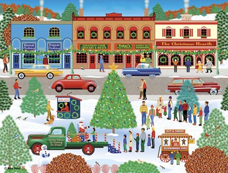 Visiting Santa by Mark Frost art print