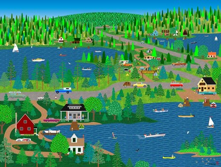 Lake Country by Mark Frost art print