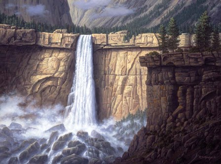 Canyon Cascade by R.W. Hedge art print