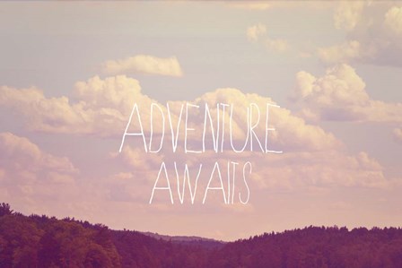 Adventure Awaits I by Vintage Skies art print