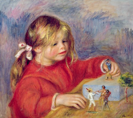 Claude Renoir at play, c.1905 by Pierre-Auguste Renoir art print