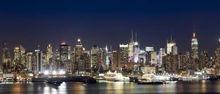 Hudson River at Dusk, Manhattan, New York City by Panoramic Images art print