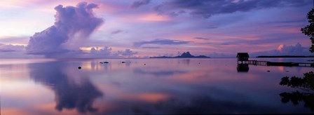 Hut in the Sea, Bora Bora, French Polynesia by Panoramic Images art print